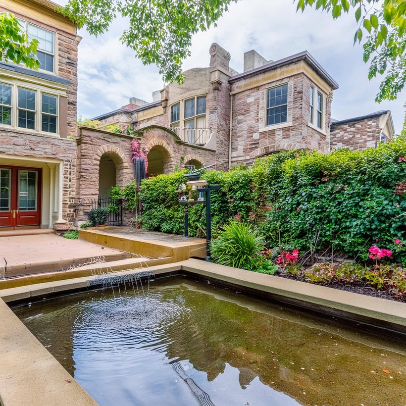 Image of a beautifully designed outdoor landscape for a home in Capitol Hill